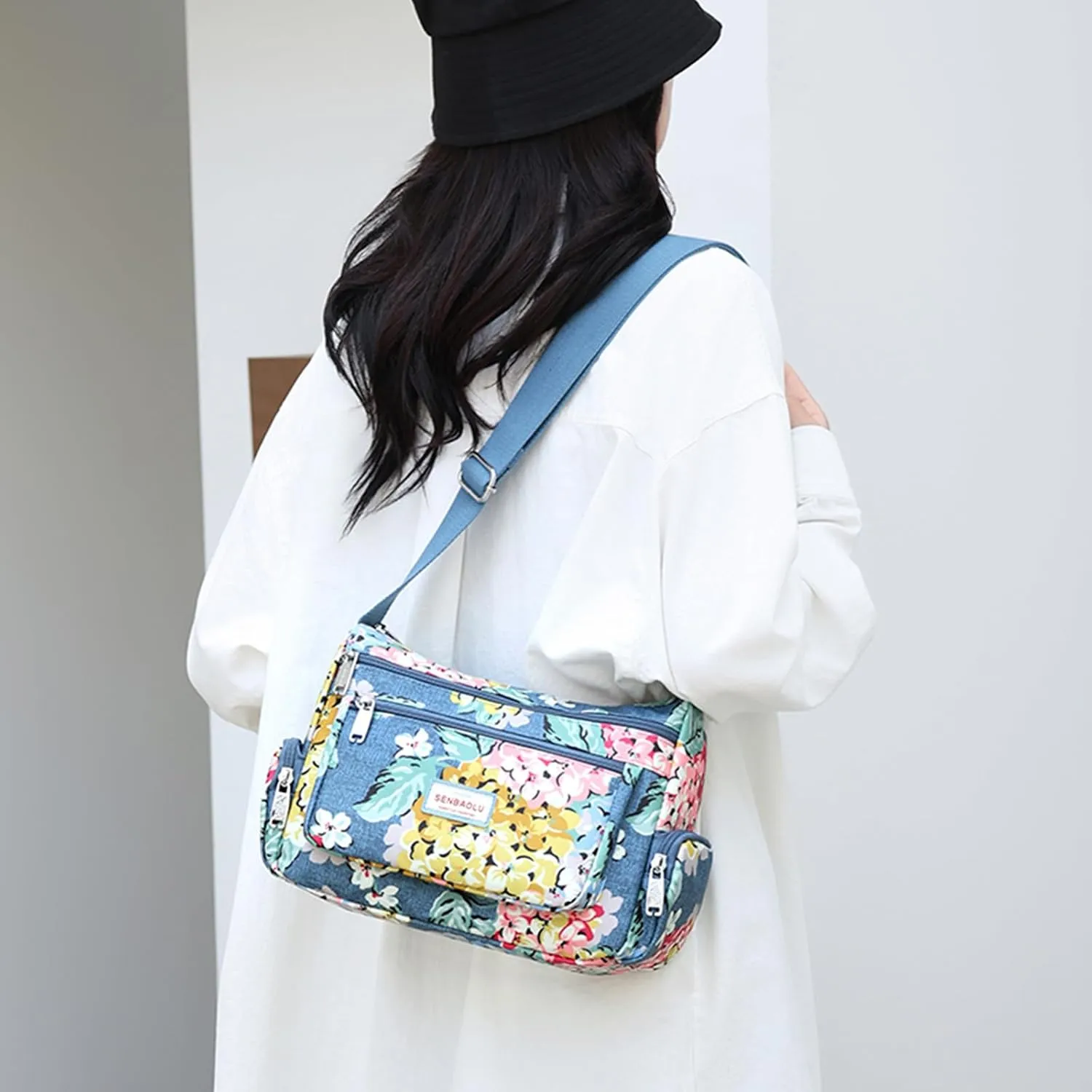 Shoulder Bags for Women Nylon Crossbody Bags Waterproof Lightweight Messenger Purses and Handbags