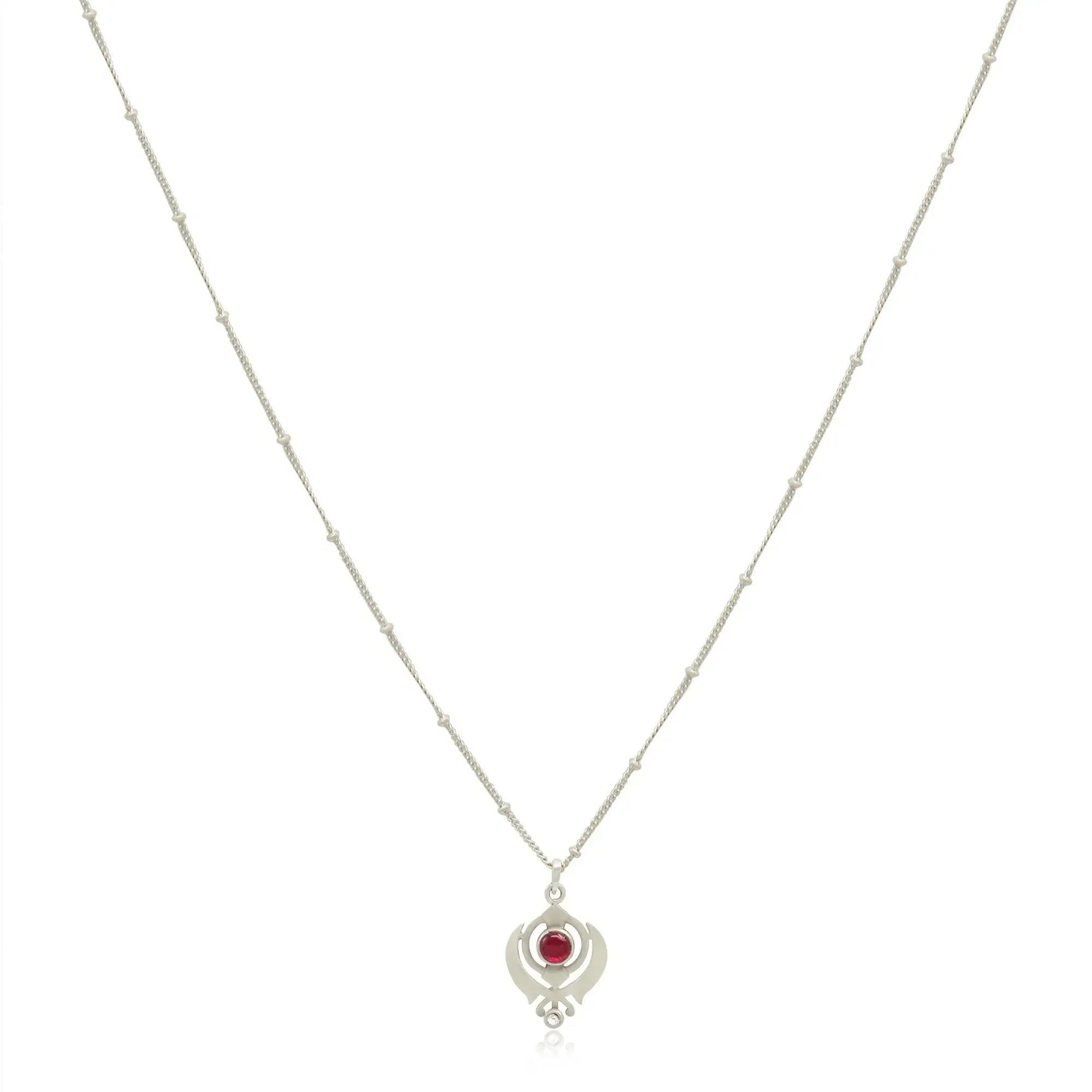 Silver 92.5 Women's Khanda Pendant