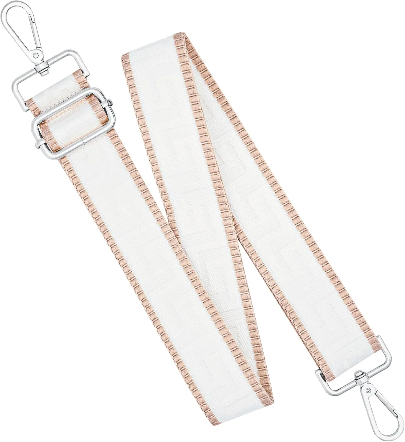 Silver Hardware Purse Strap,Replacement Crossbody Adjustable Shoulder Strap for Handbag Bag