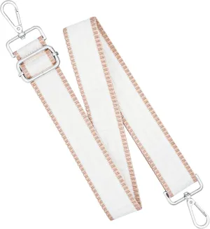 Silver Hardware Purse Strap,Replacement Crossbody Adjustable Shoulder Strap for Handbag Bag