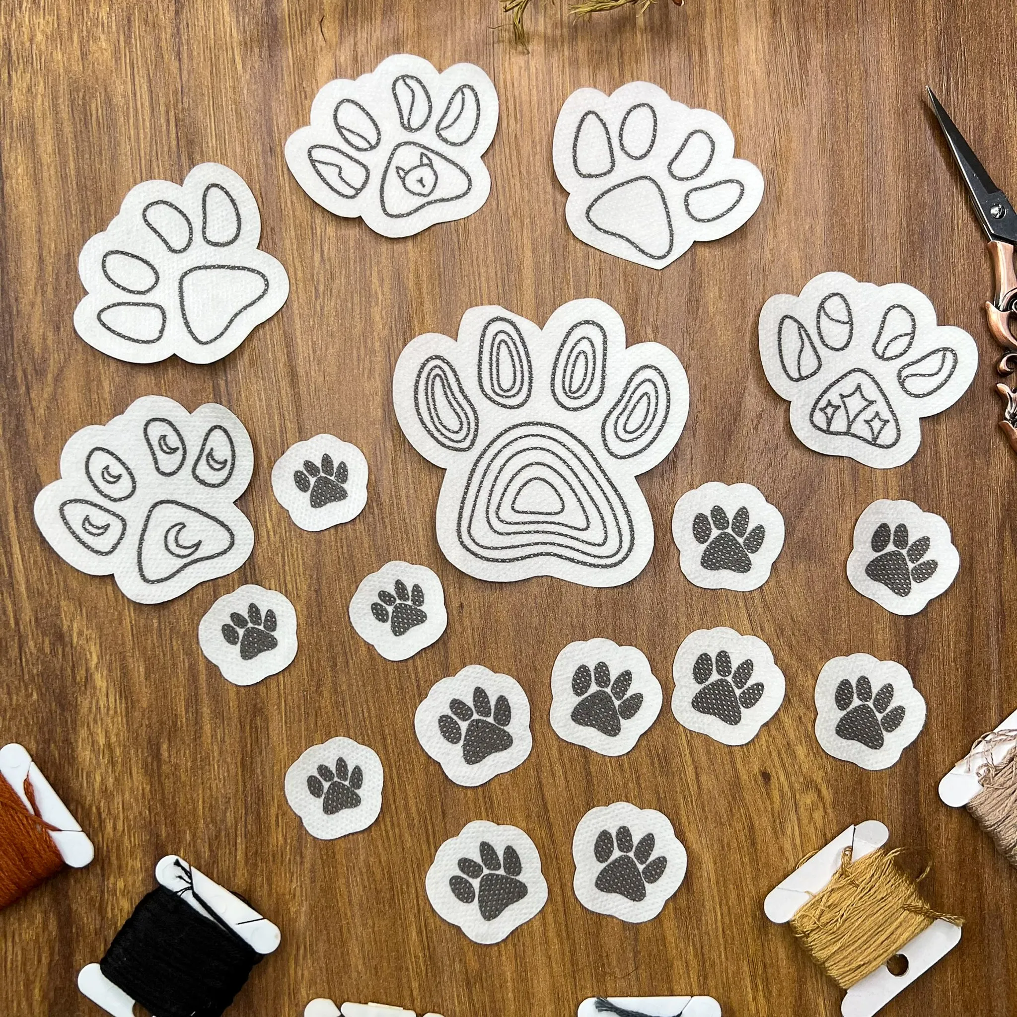 Simple Paw Stick and Stitch pack