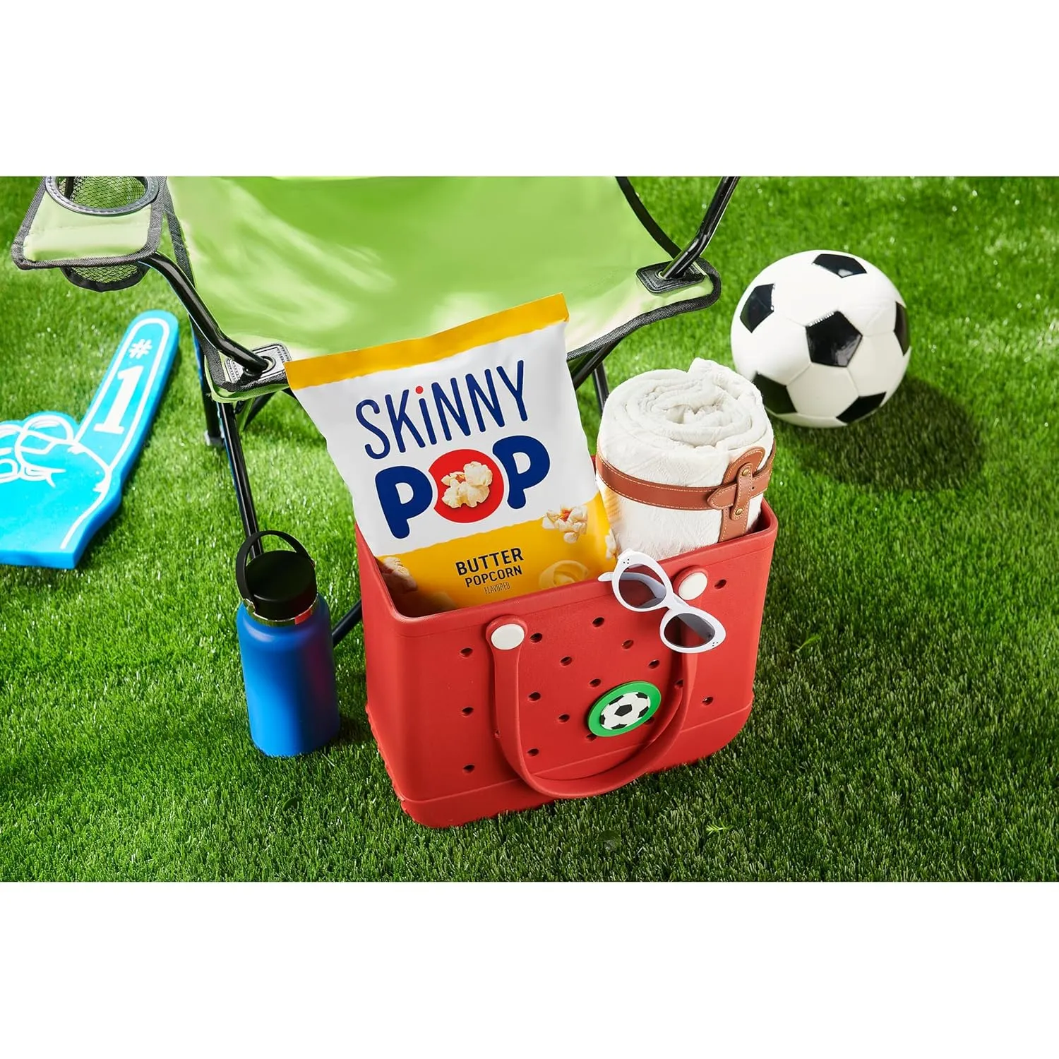 SkinnyPop Butter Popcorn, Gluten Free, Non-GMO, Healthy Popcorn Snacks, Skinny Pop, 4.4oz Grocery Size Bags (12 Count)