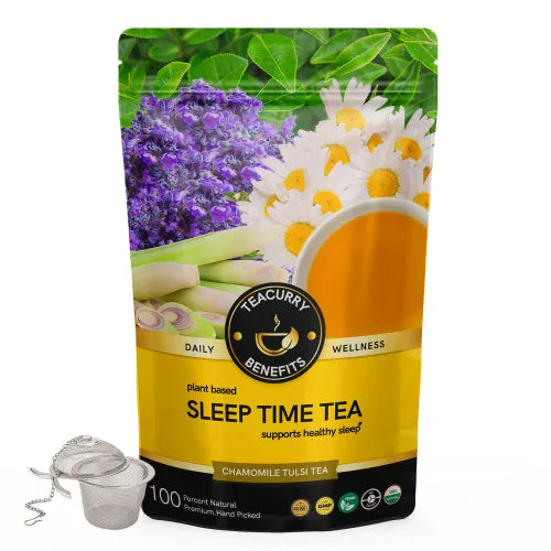 Sleep Tea - Helps with Insomnia, Snoring and Stress - Sleep Time Tea