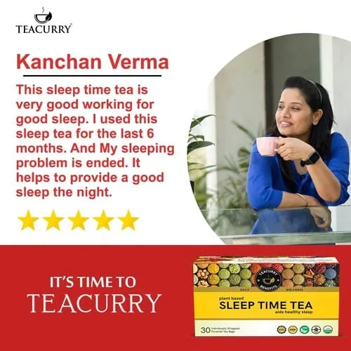 Sleep Tea - Helps with Insomnia, Snoring and Stress - Sleep Time Tea