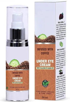 SM Under Eye Cream Gel for Dark Circles, Puffiness, Fine Lines, Wrinkles and Bags- 50ml | Anti Ageing | Even Skin Tone |
