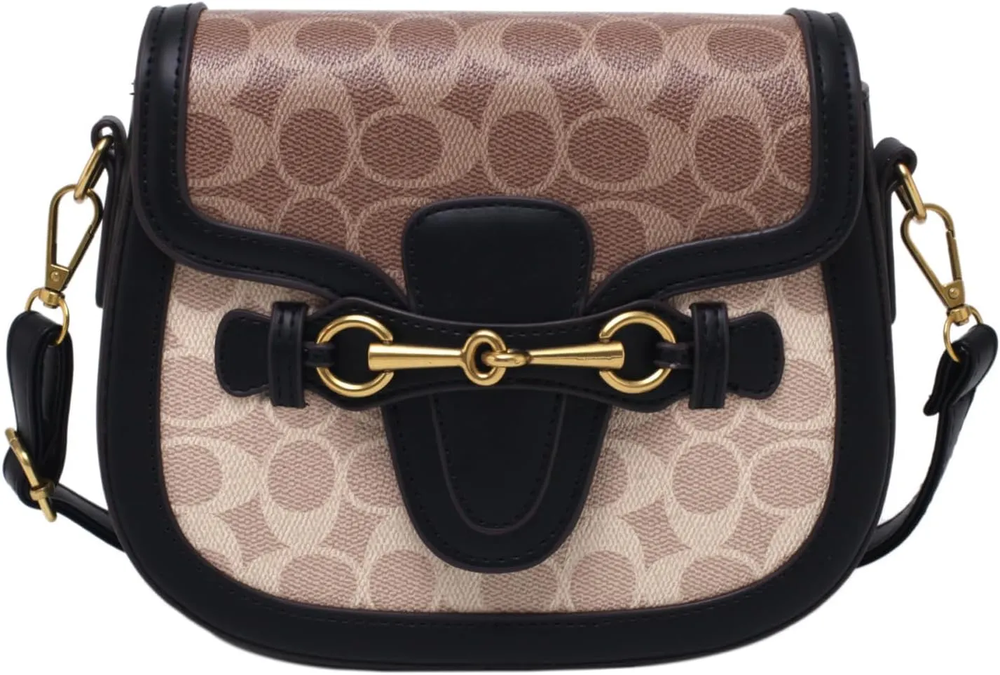 Small Crossbody Bags for Women - Leather Purse Handbag - Fashion Design - Golden Buckle