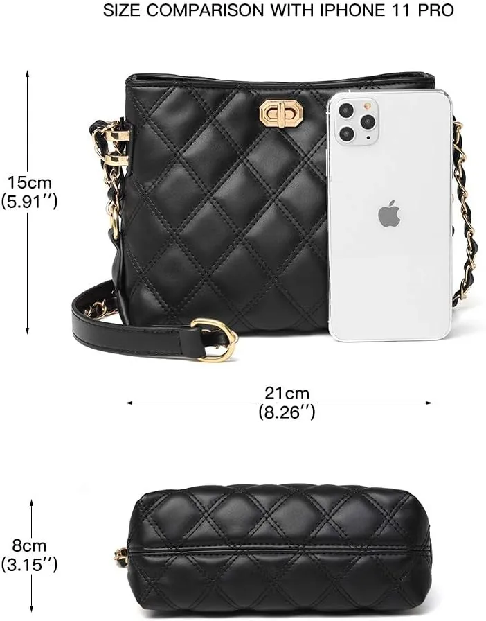 Small Crossbody Bags for Women Purses Fashion Leather Lightweight Handbags Shoulder Bag