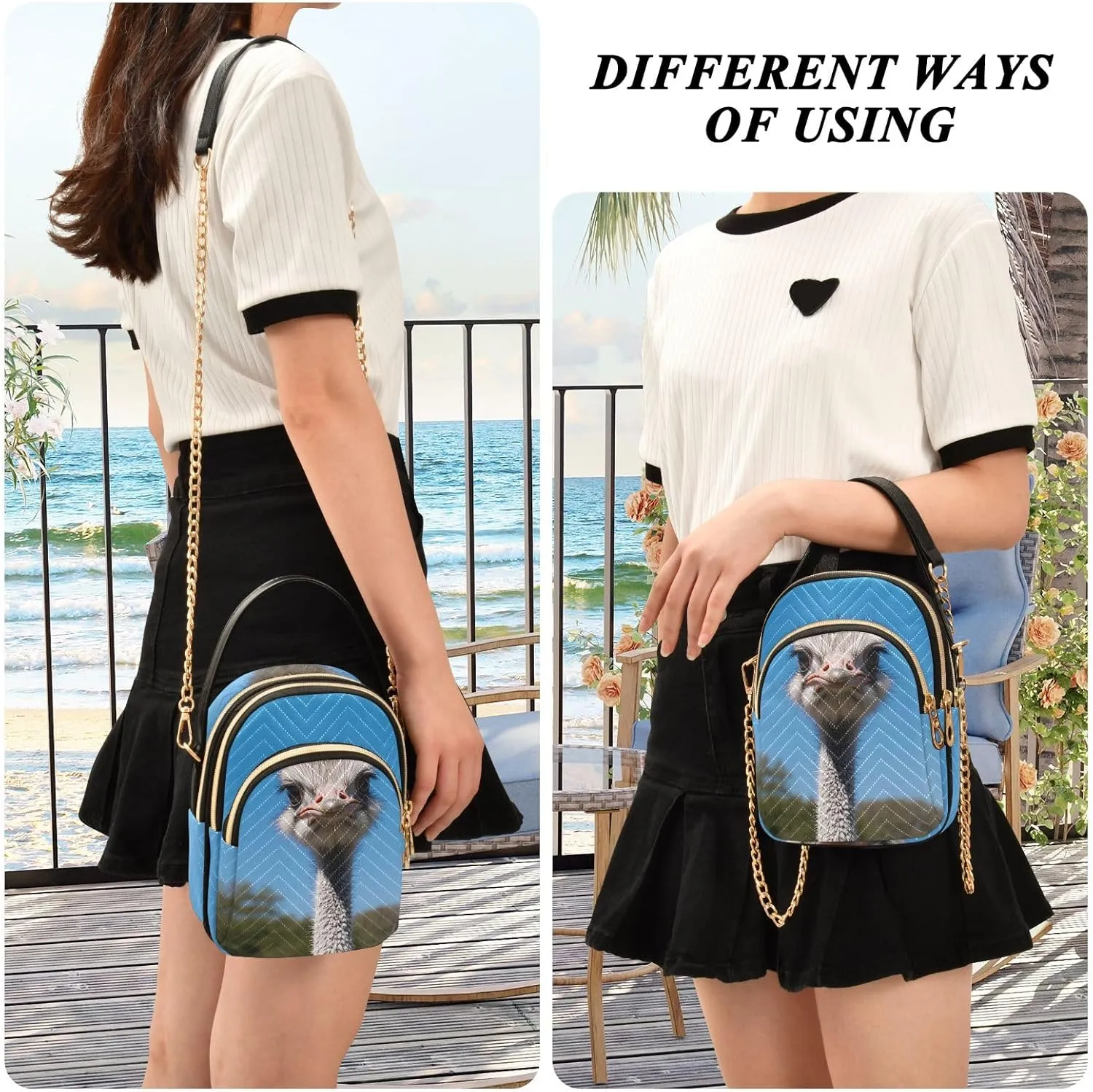 Small Crossbody Bags for Women Quilted Handbags Shoulder Purse Phone Wallet Chain Bag