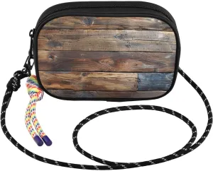 Small Crossbody Bags Vintage Old Wood Texture for Women Cell Phone Purses Shoulder Bag Handbag with Adjustable Strap