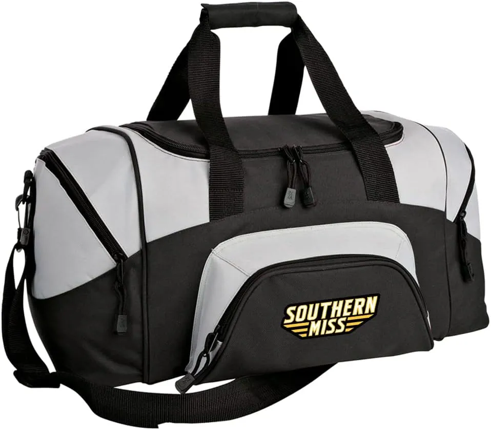 SMALL USM Golden Eagles Duffel Bag Southern Miss Gym Bags or Suitcase Carryon
