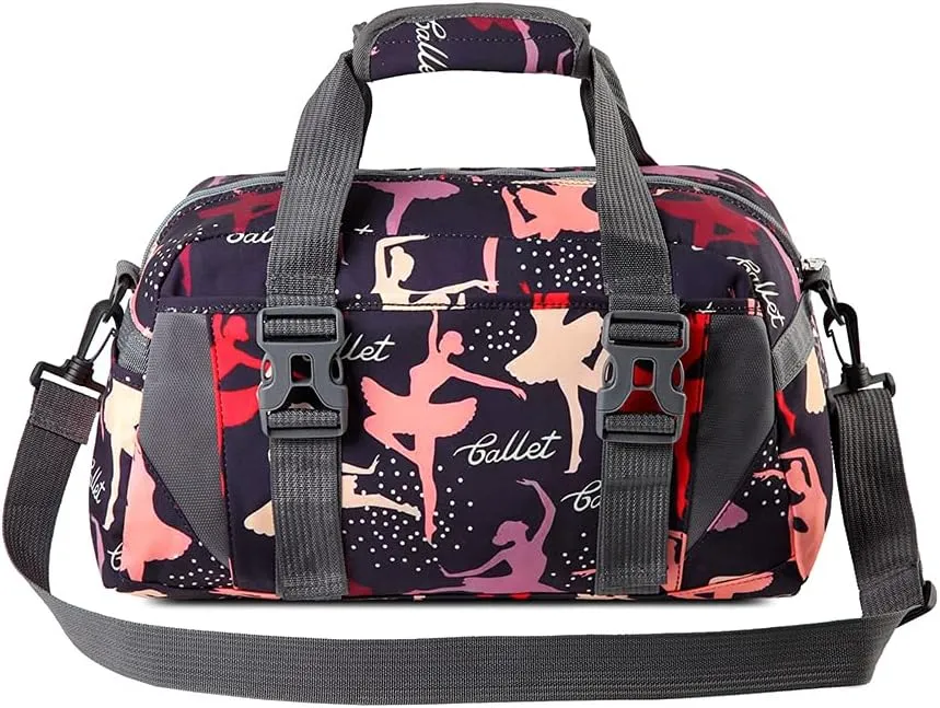 Small/Large Dance Duffle Bag For Girls Sport Gym Bags For Women Yoga Bag (Colorful, Small)