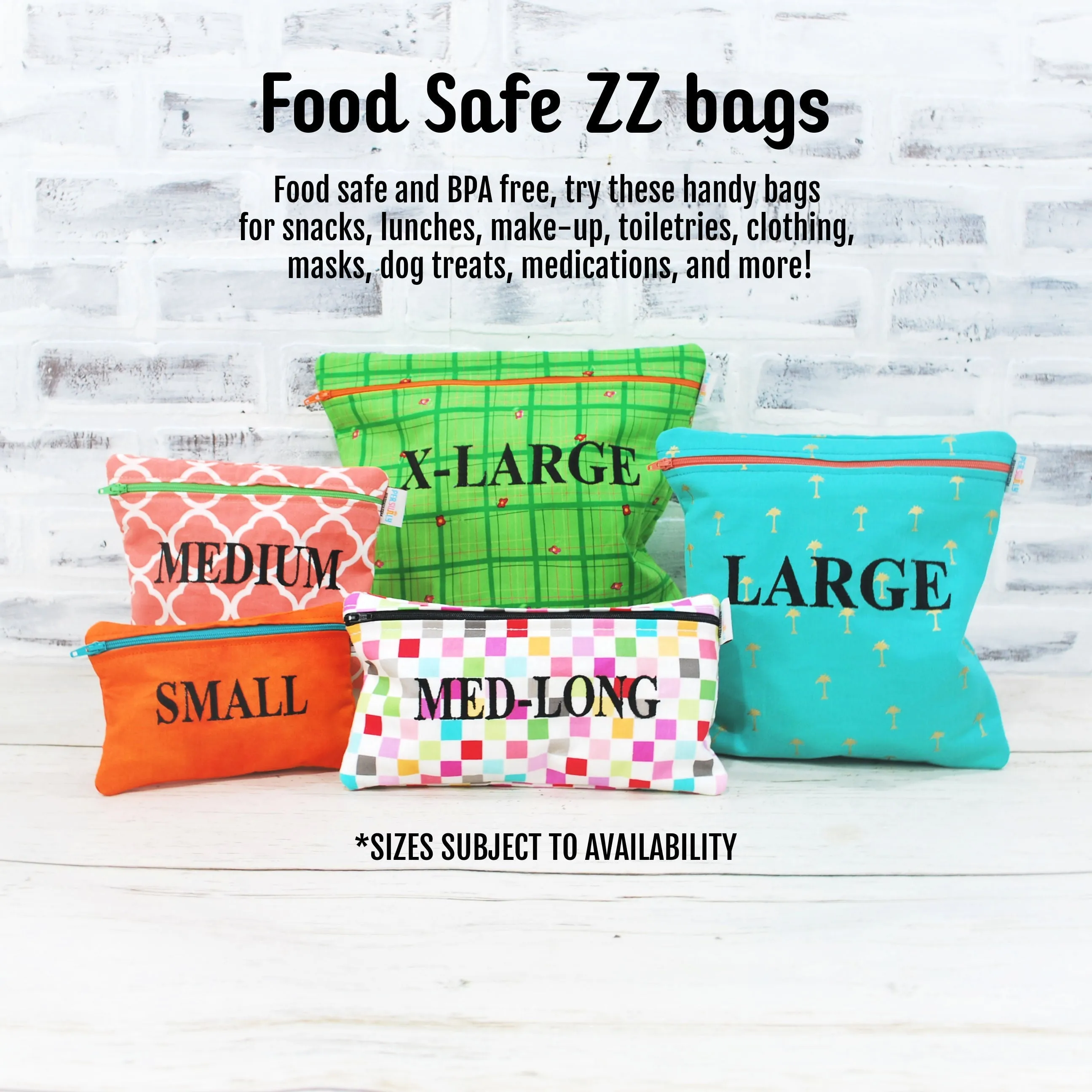 Smiles and Rainbows Personalized Reusable Food Bag