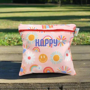 Smiles and Rainbows Personalized Reusable Food Bag