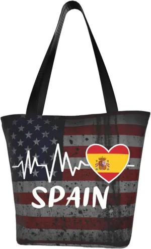 Spain Heartbeat Fashion Shoulder Bag Large Capacity For Man Or Woman