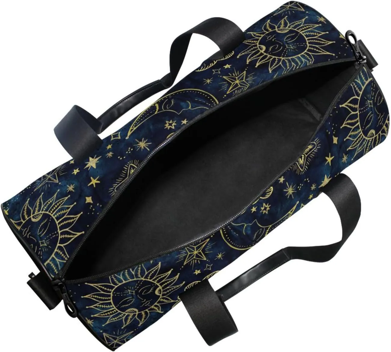 Sport Duffle Bag Travel Weekender Overnight Bag Gym Bag Womens Mens, Abstract Sun Moon Star Travel Duffel Bag for Plane Sport Gym Tote Bags Yoga