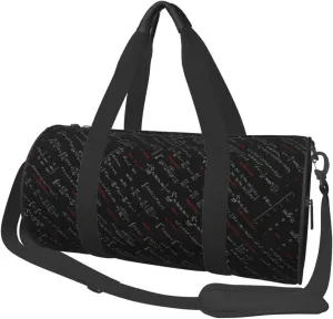 Sports Duffel Physics Knowledge Mathematics Round Gym Bag For Men/Women Dance Travel Weekender
