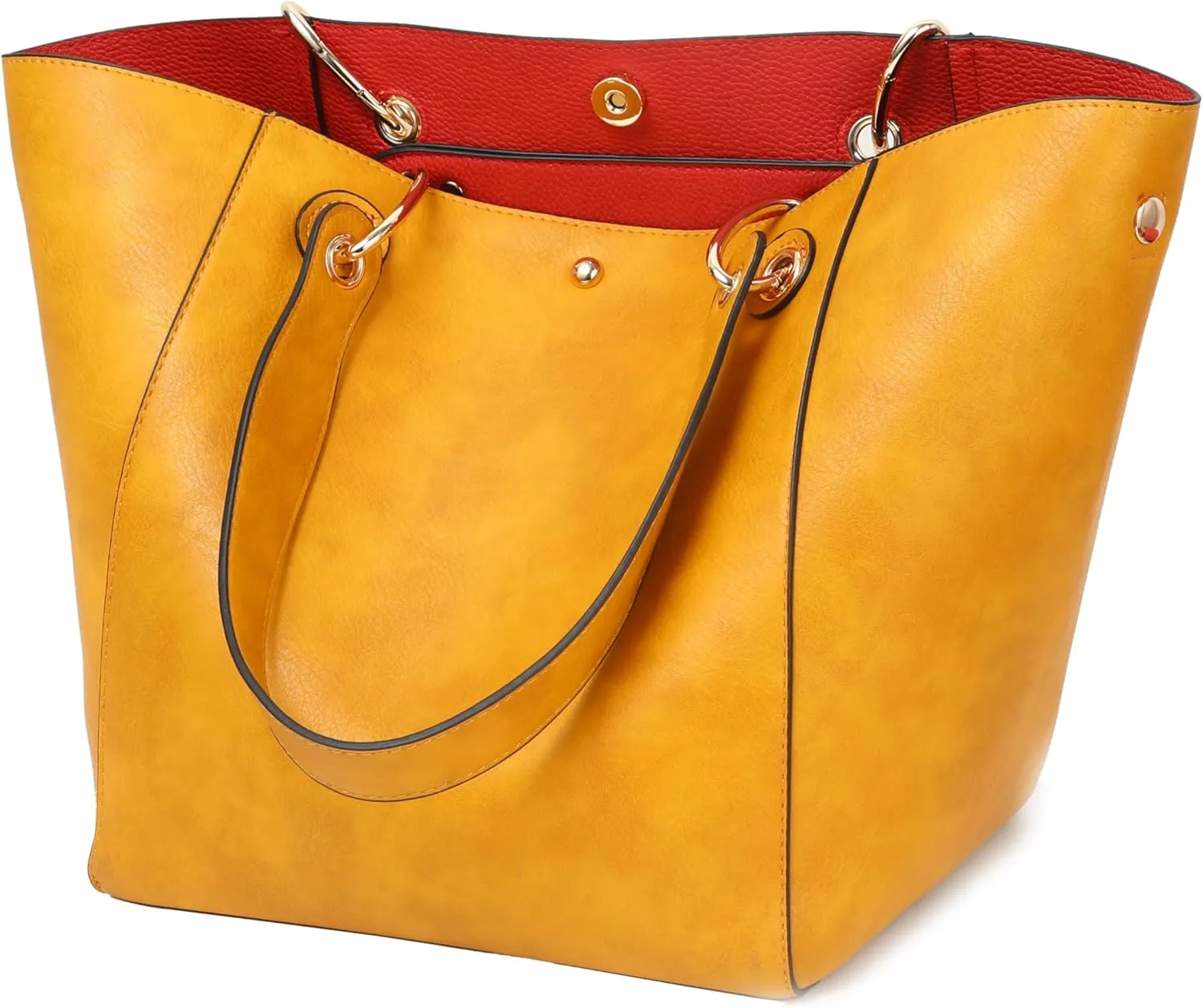 sqlp Large Work Tote Bag for Women Designer Purses and Handbags Big Bucket bags Ladies Travel Crossbody Purse Fuchsia