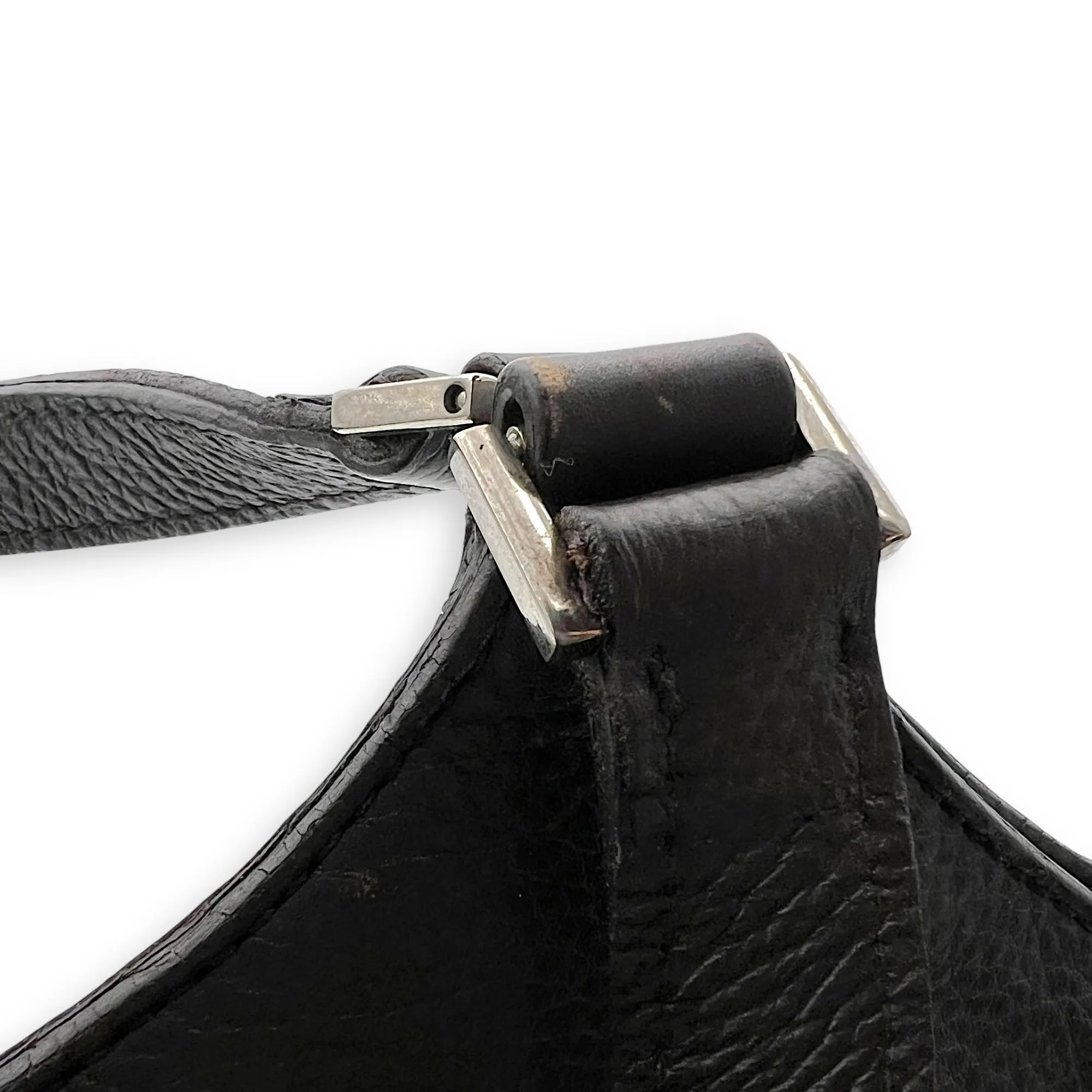 Street Chic Hobo Brown Shoulder Bag in Jacquard, Silver hardware