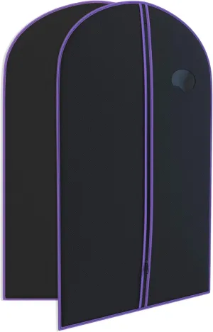 Suit Garment Travel Bags -Lightweight -40" x 24" -Men's Collection by Your Bags (Black & Purple)