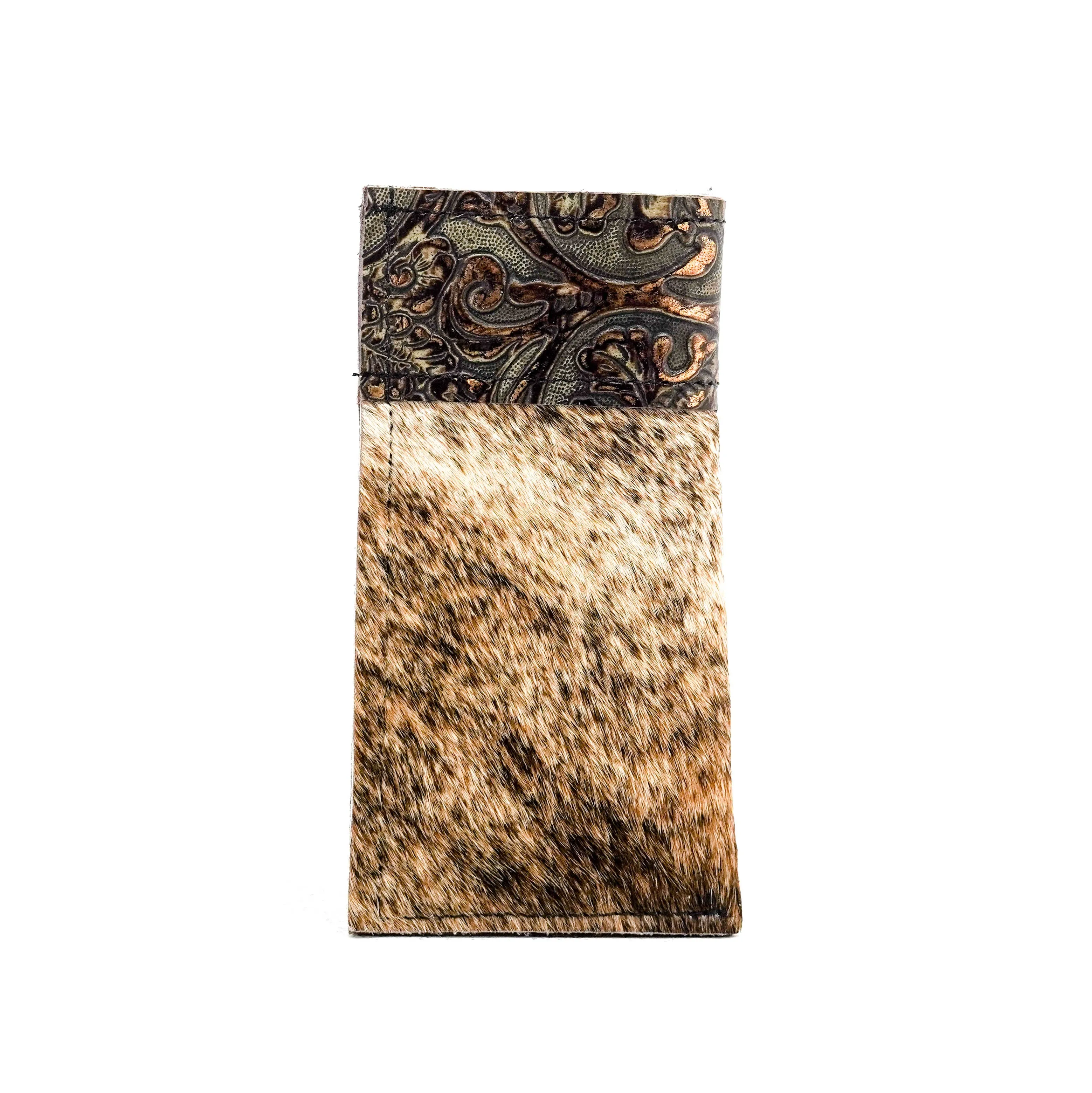 Sunglass Case - Brindle w/ Gilded Tool