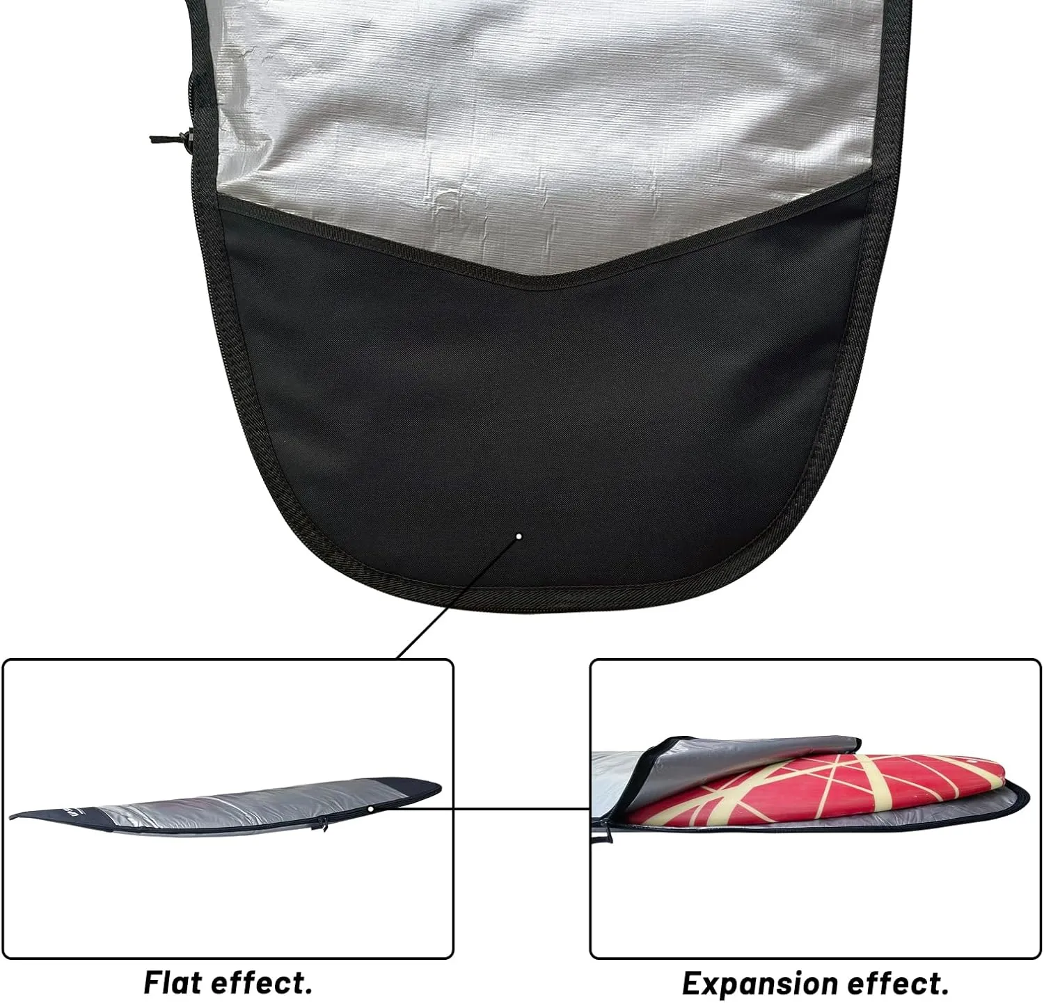 Surfboard bag, Daylight Bags for Fun and short boards, Size 5’4”,5’8”,6’0",6'4",6'8" Surfboard cover for Storage and Transport Surfboard