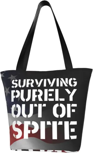 Surviving Purely Out Of Spite Fashion Shoulder Bag Large Capacity For Man Or Woman