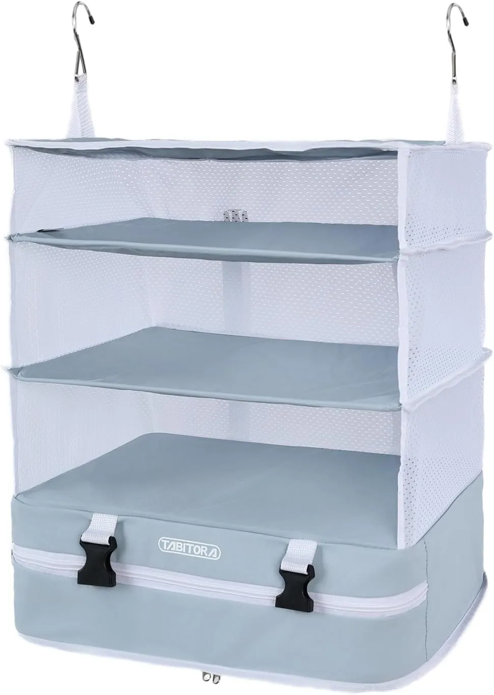 TABITORA Portable Hanging Travel Shelves Bag Packing Cube Organizer Suitcase Storage Large Capacity