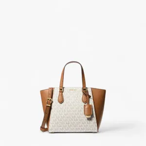 Taryn Small Signature Logo And Leather Convertible Crossbody Bag