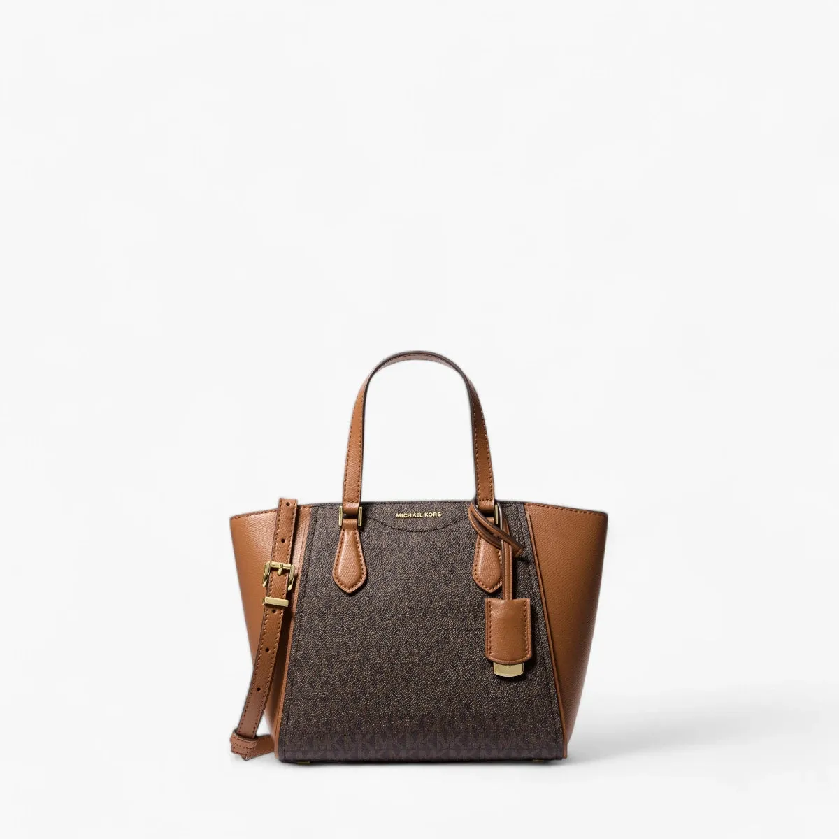 Taryn Small Signature Logo And Leather Convertible Crossbody Bag