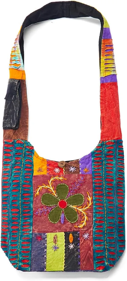 THE COLLECTION ROYAL Hobo Crossbody Bags for Women, Boho Purse, Boho Bag | Hippie Bag, Indie Tote Bag, Cloth Purse for Women
