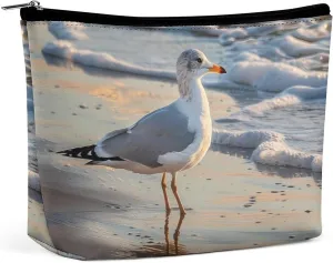 The Lone Seagulls Makeup Bag Cosmetic Pouch Toiletry Bags Travel Organizer