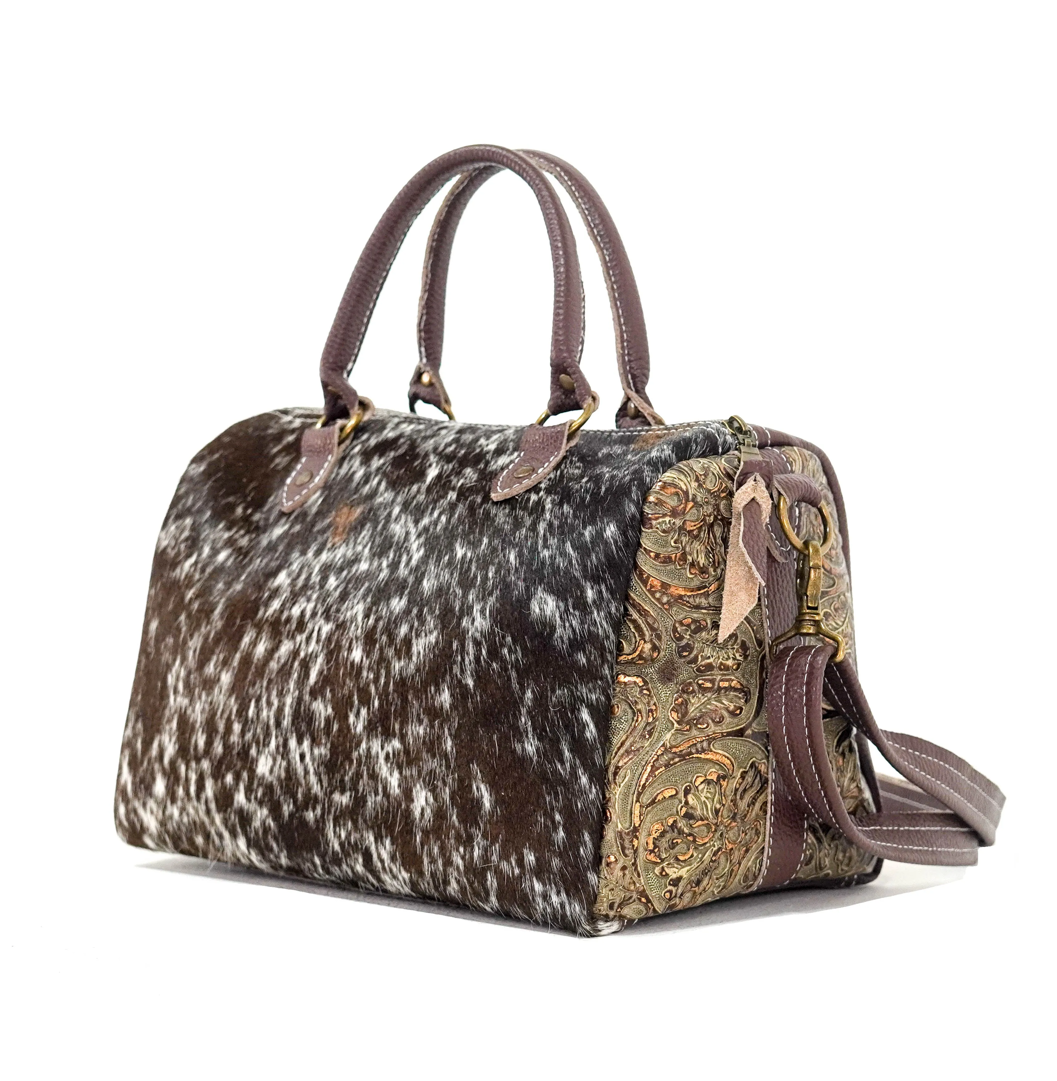 The Stowaway Classic - Chocolate & White w/ Gilded Tool