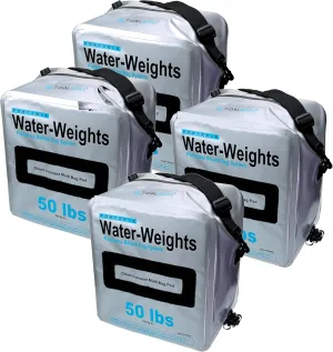 Tidal Wake Water-Weights Ballast Bags - 4 Pack, Portable, No Pump Needed, Each Bag Holds 50 Pounds of Water Per Bag / 200 Pounds Total