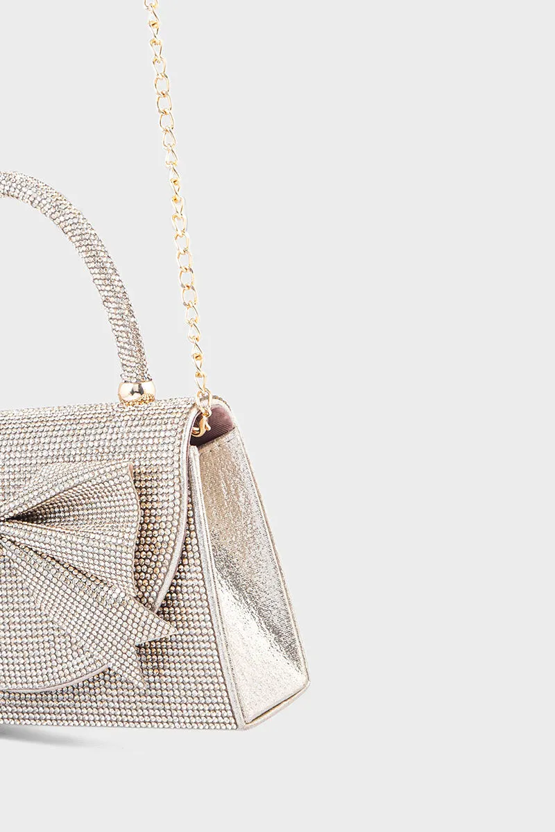 Top Handle Hand Bags BH0038-Golden