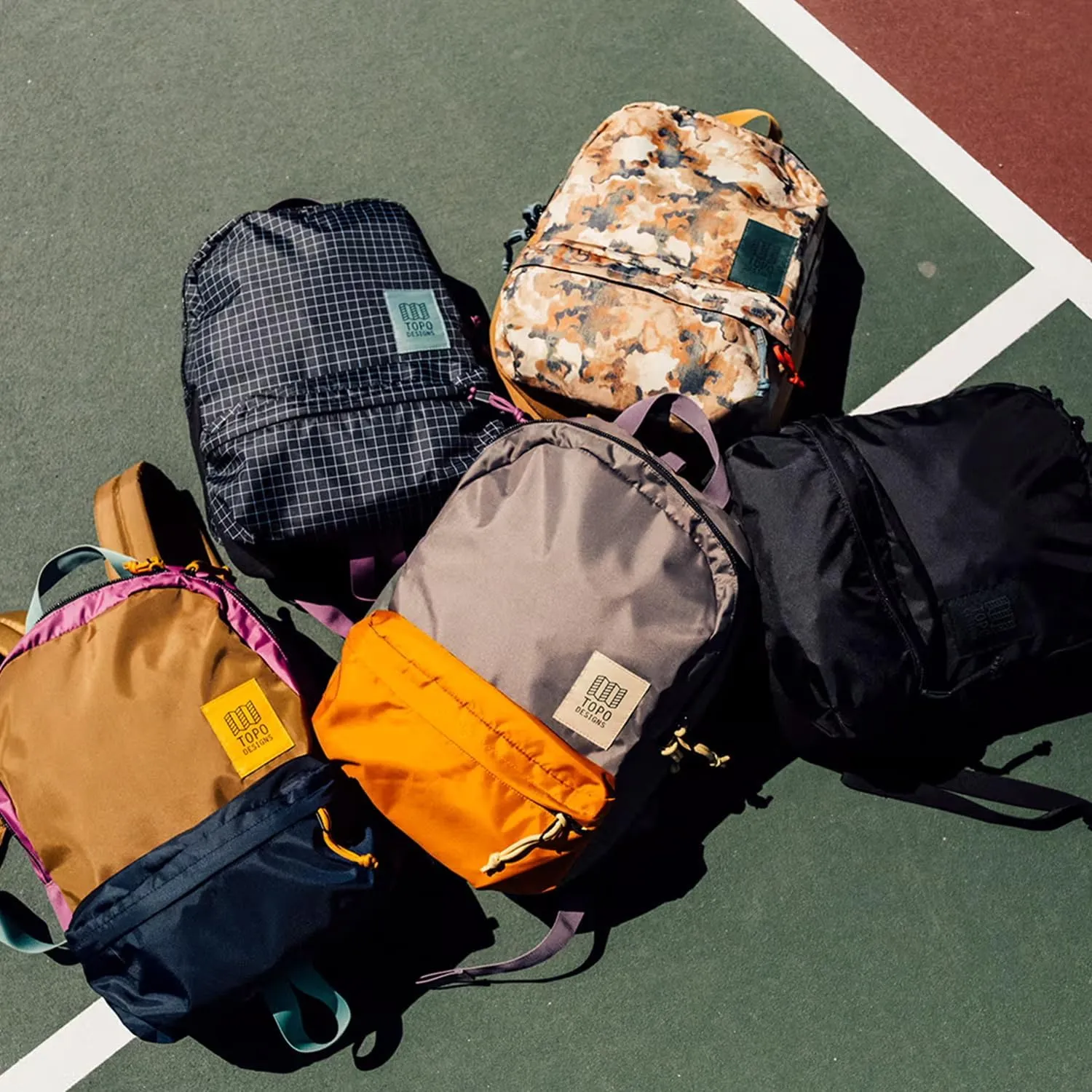 Topo Designs Dash Pack, Lightweight Laptop Backpack, 100% Recycled Materials, Fair Wear   WRAP Certified, 17L (Camo)