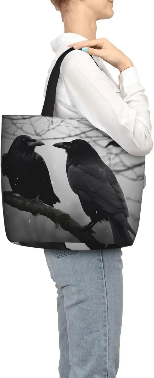 Tote Bag for Women Cute french bulldog Shoulder Bag with Zipper Handbag Large Capacity Reusable Grocery Bag