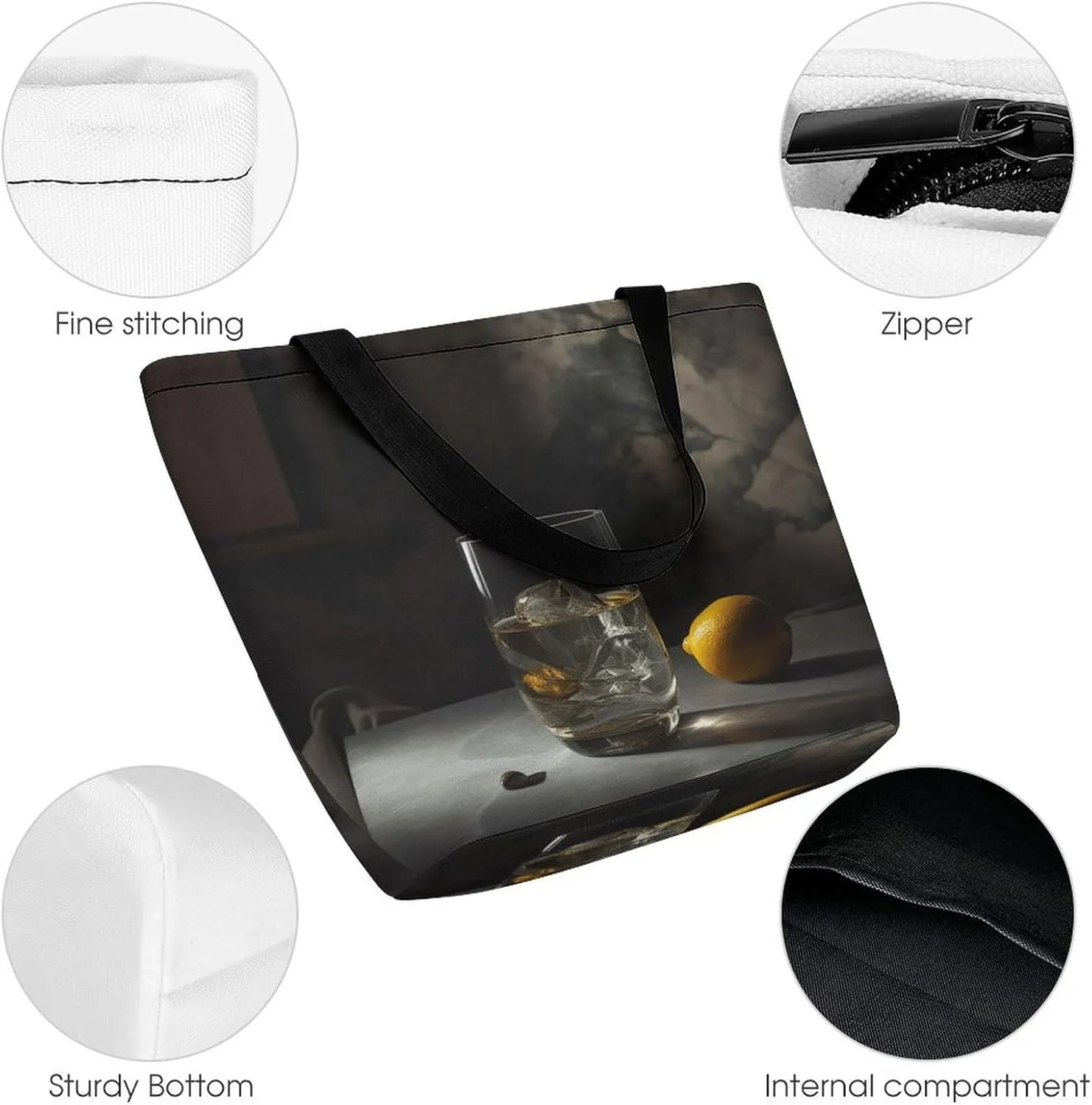 Tote Bag for Women Grocery Bag Golden Retriever Dog Foldable Shopping Bags Reusable Large Tote Bag