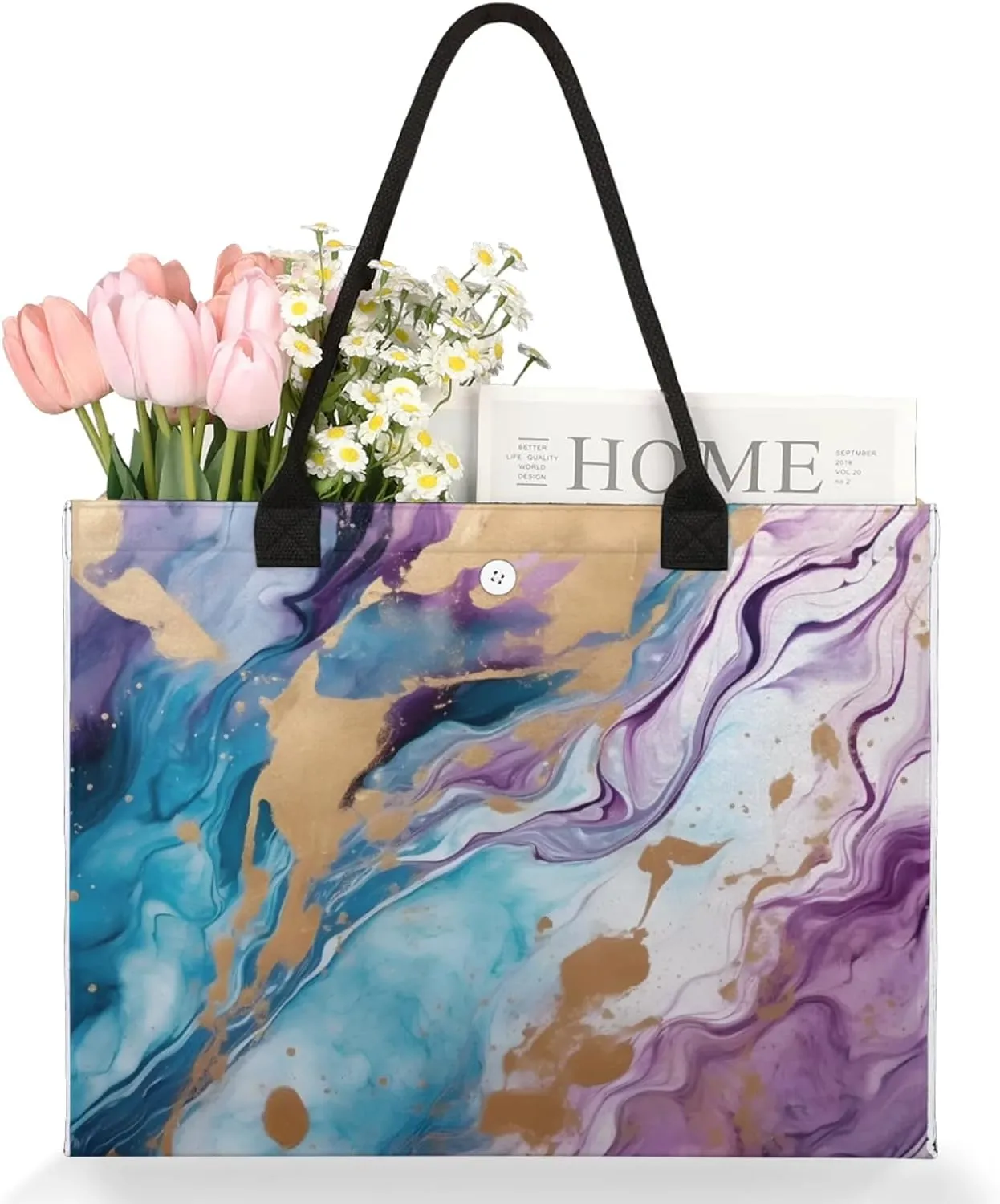 Tote Bag for Women Reusable Canvas Shoulder Bag