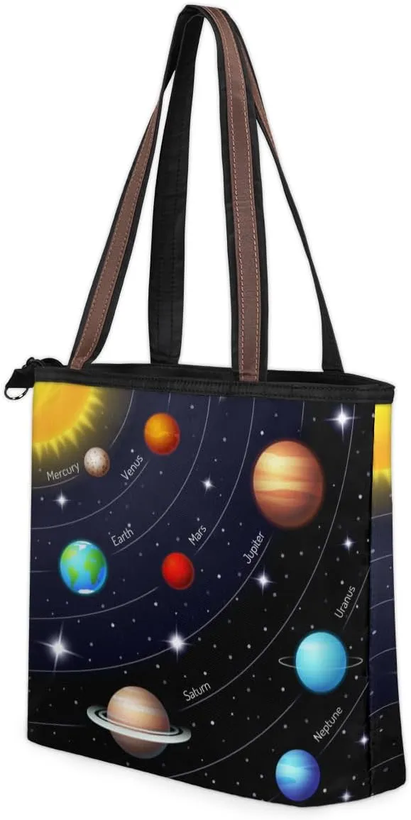 Tote Bag for Women with Zipper Large Capacity Top Handle Casual Shoulder Bag Handbag Reusable Shopping