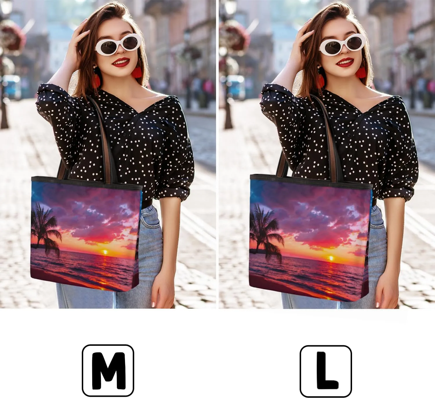 Tote Bag for Women with Zipper Large Capacity Top Handle Casual Shoulder Bag Handbag Reusable Shopping