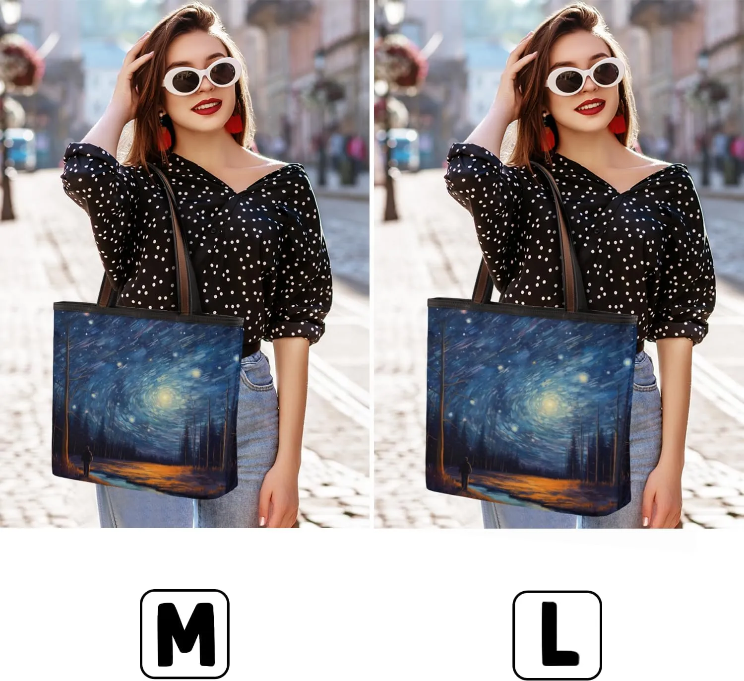 Tote Bag for Women with Zipper Large Capacity Top Handle Casual Shoulder Bag Handbag Reusable Shopping