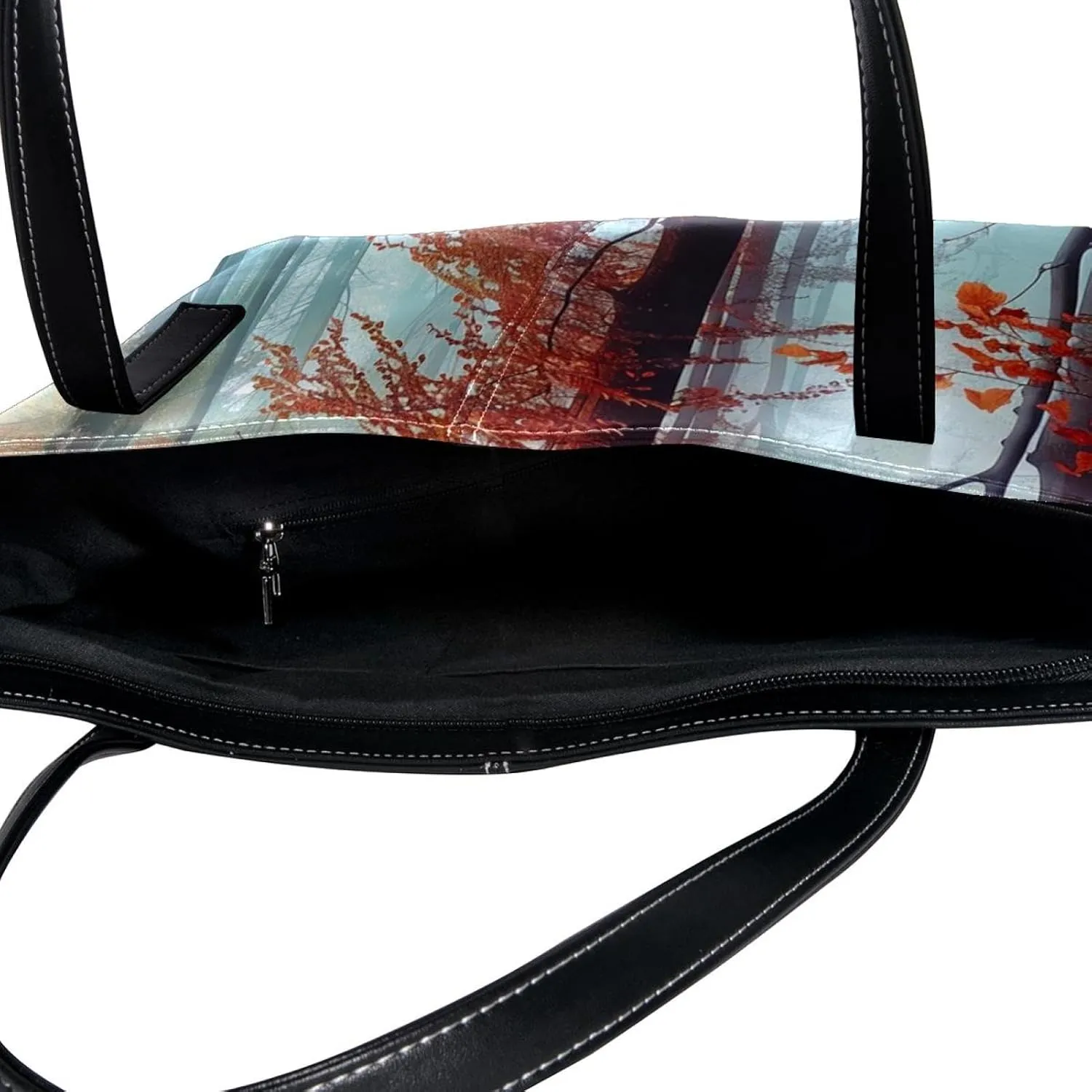 Tote Bag, Large Tote Bags for Women, Women's Tote Handbags, Landscape Autumn Forest Path, Tote Bag for Work