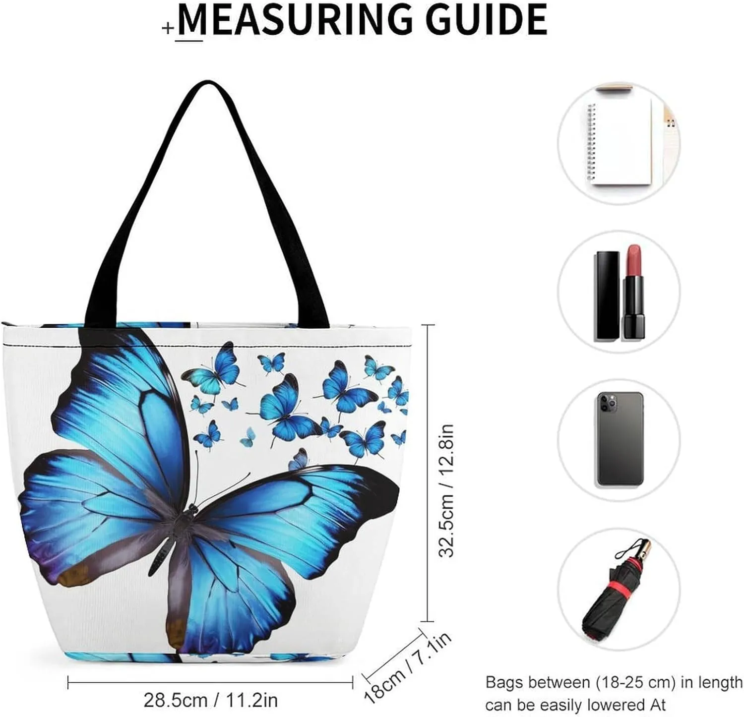 Tote Bag Reusable Grocery Bag Foldable Shopping Bag Extra Large Shoulder Bag Cute Cow Tote Bag for Travel Work