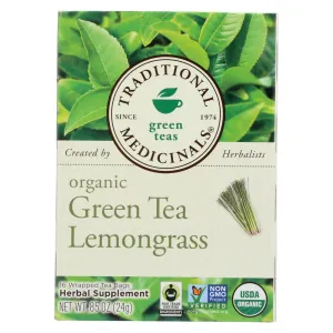 Traditional Medicinals Organic Golden Green Tea - 16 Tea Bags - Case Of 6