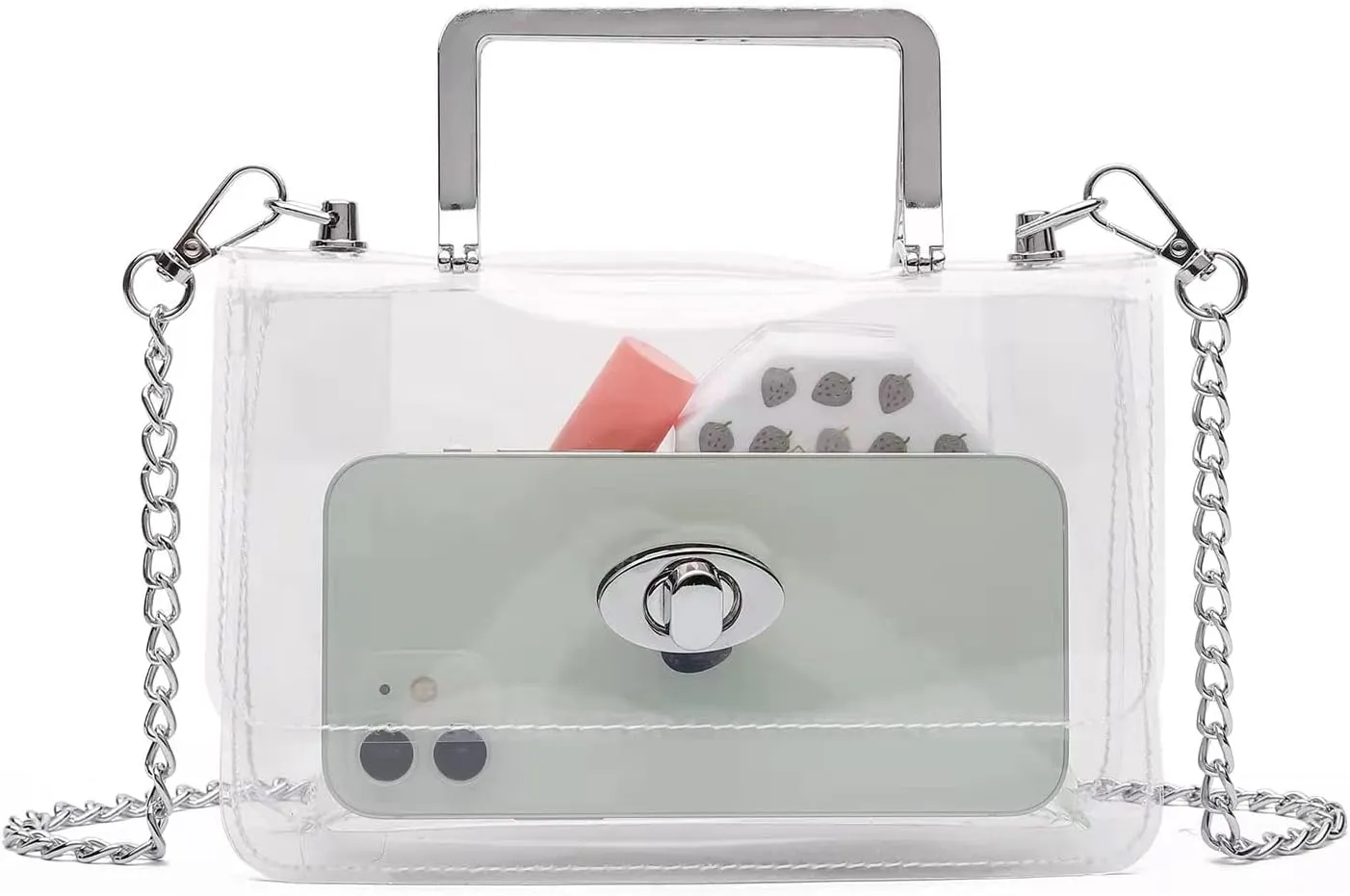 Transparent Clutch Clear Purse Crossbody Shoulder Bags Stadium Approved Bags