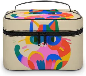 Travel Toiletry Bag for Women And Men,Colorful Cats Toiletry Organizer, Makeup Bag Travel Organizer for Shampoo,Toiletries