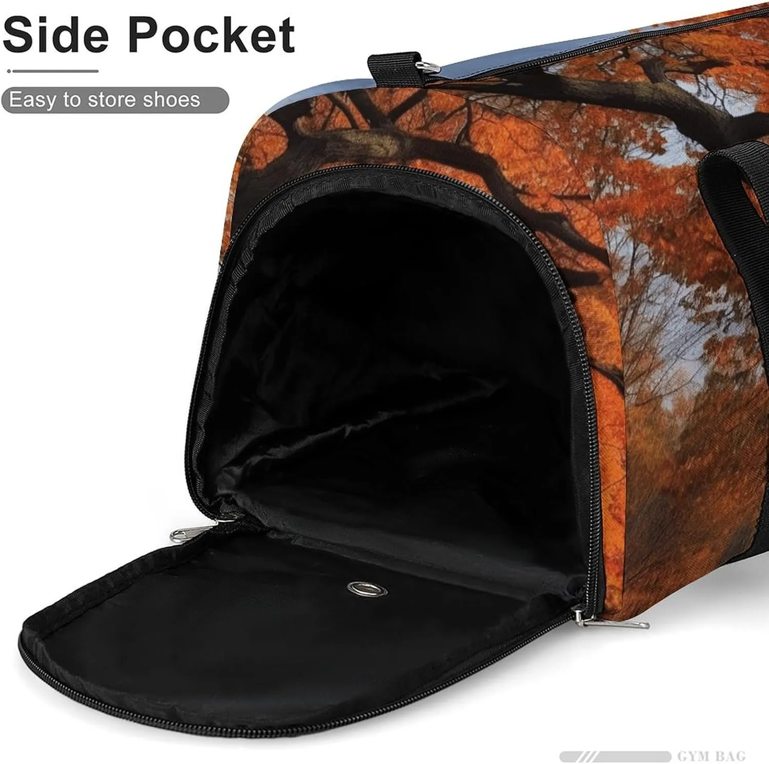 Tree in The Fall Sports Gym Bag Carry on Holdalls for Men Small Duffel Bags for Women with Shoe Compartment