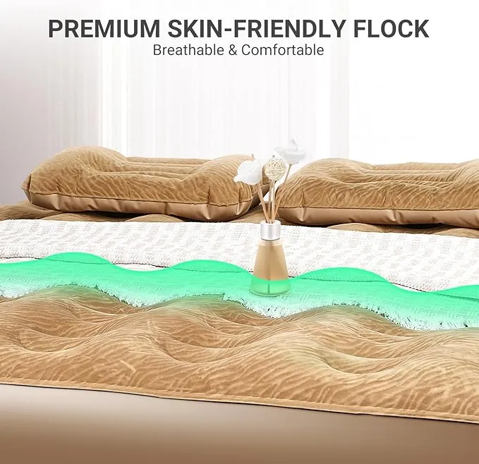 Truck Bed Air Mattress Fit 6.4' - 6.7' Full Size Short Truck Beds Inflatable Mattress with Pump & Removable Side Mattress for Outdoor, Camping