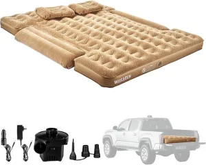 Truck Bed Air Mattress Fit 6.4' - 6.7' Full Size Short Truck Beds Inflatable Mattress with Pump & Removable Side Mattress for Outdoor, Camping