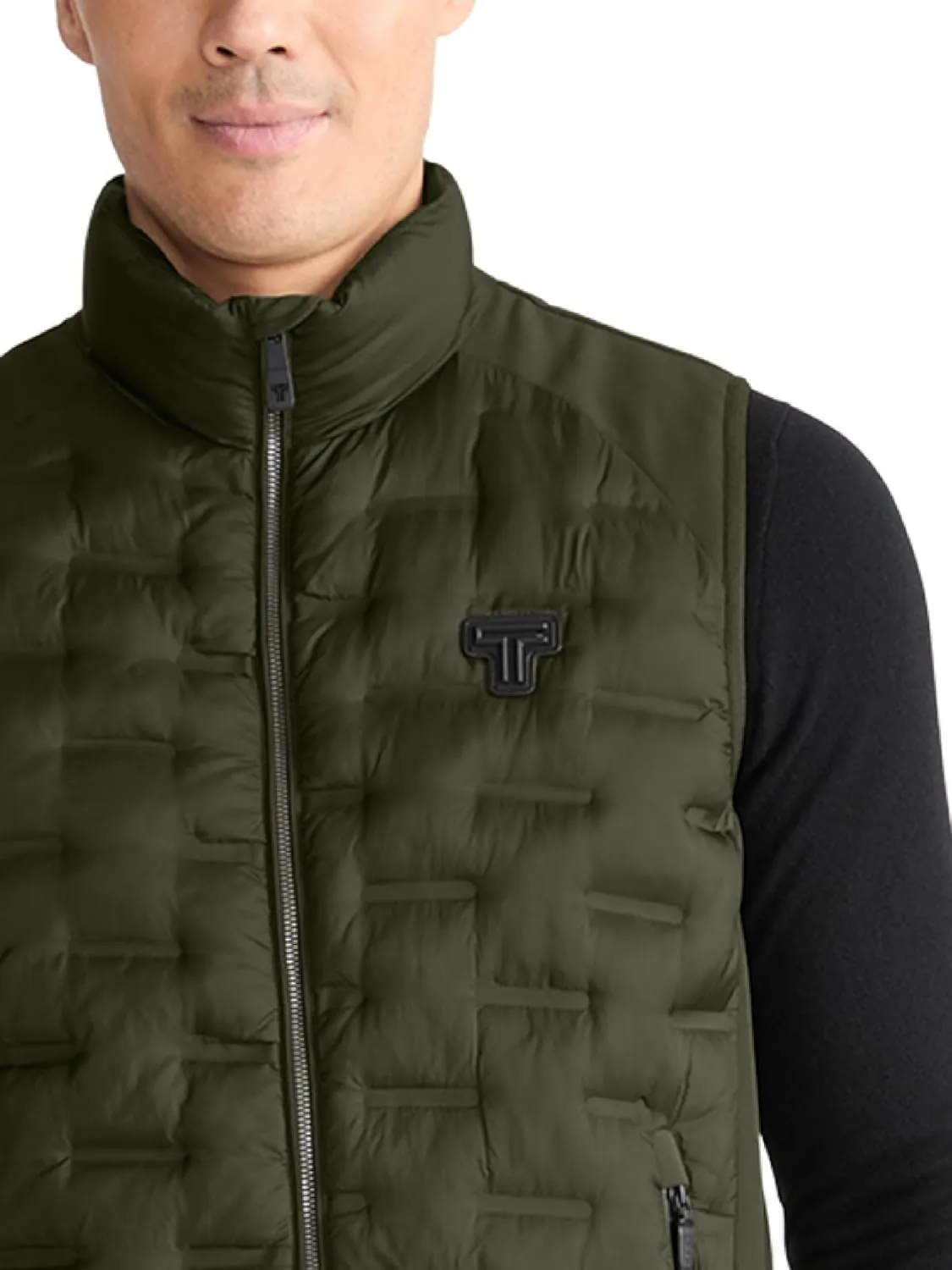 TUMI Men's Heat Seal Quilted Midweight PrimaLoft-Filled Vest - Sleek Men's Outerwear - Warm Nylon Vest